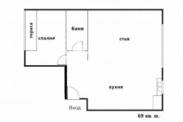 Двустаен апартамент, София, Оборище, 679887, Снимка 1