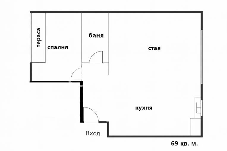 Тристаен апартамент, София, Оборище, 679887, Снимка 1