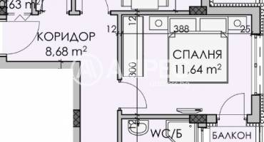 Тристаен апартамент, Бургас, Мадика, 680887, Снимка 3