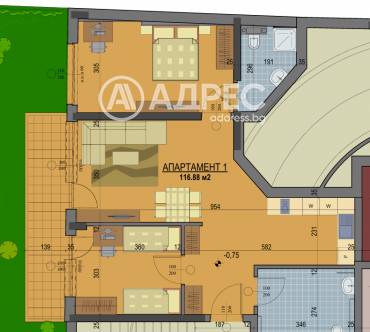 Тристаен апартамент, София, Банишора, 659889, Снимка 1