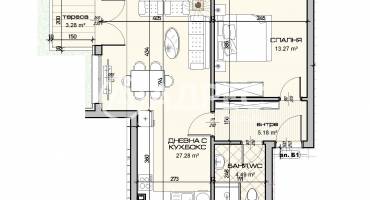 Двустаен апартамент, Варна, Виница, 685889, Снимка 2