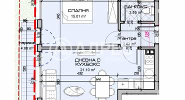 Двустаен апартамент, Варна, Виница, 685891, Снимка 2