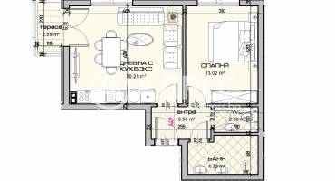 Двустаен апартамент, Варна, Виница, 685892, Снимка 2