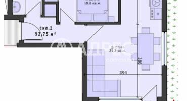 Двустаен апартамент, Варна, Възраждане 4, 644896, Снимка 2