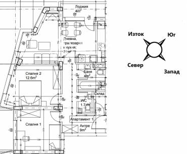 Тристаен апартамент, София, Люлин 2, 652896, Снимка 1