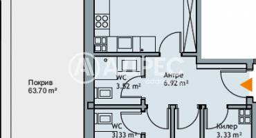 Тристаен апартамент, Варна, к.к. Чайка, 661896, Снимка 4