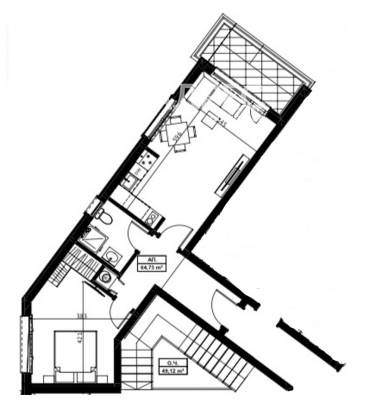 Едностаен апартамент, Царево, Зона Север, 617897, Снимка 1