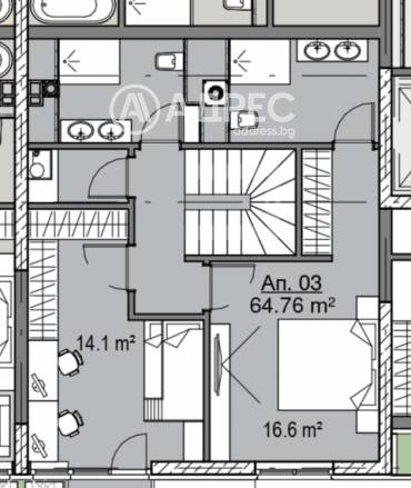 Тристаен апартамент, София, Кръстова вада, 656898, Снимка 1