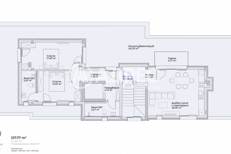 Тристаен апартамент, София, Манастирски ливади - запад, 676899, Снимка 3