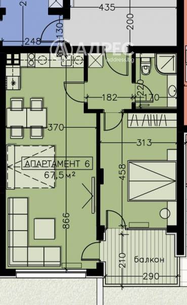 Двустаен апартамент, София, Манастирски ливади - изток, 654901, Снимка 1