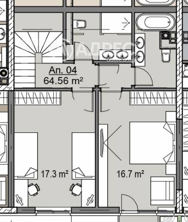 Тристаен апартамент, София, Кръстова вада, 656901, Снимка 1