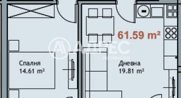 Двустаен апартамент, Варна, к.к. Чайка, 661901, Снимка 4