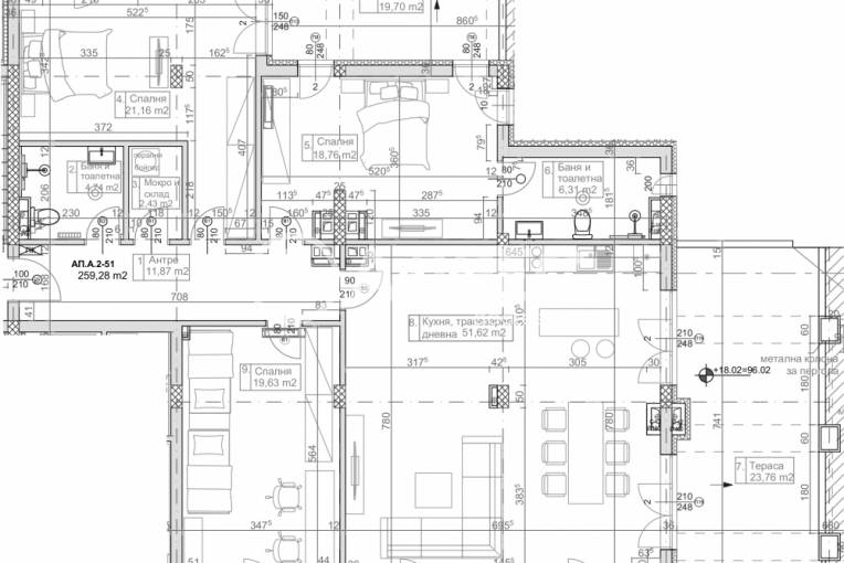 Многостаен апартамент, Варна, м-ст Манастирски рид, 643903, Снимка 2