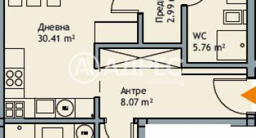 Тристаен апартамент, Варна, к.к. Чайка, 661903, Снимка 4