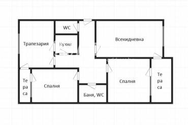 Тристаен апартамент, Бургас, Изгрев, 671904, Снимка 1