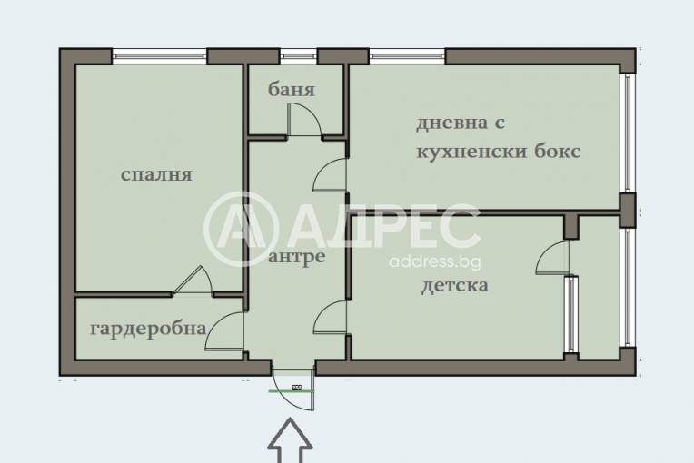 Тристаен апартамент, София, Борово, 697904, Снимка 4