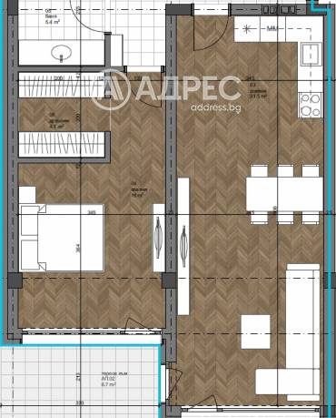 Тристаен апартамент, Варна, к.к. Св.Св. Константин и Елена, 657905, Снимка 1