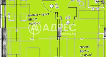 Тристаен апартамент, Варна, Кайсиева градина, 700905, Снимка 1