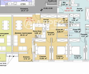 Тристаен апартамент, София, Бояна, 656907, Снимка 1