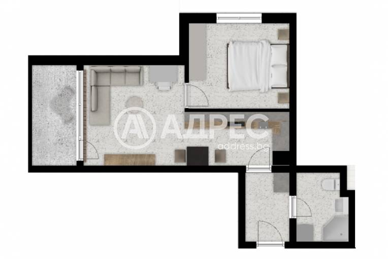 Двустаен апартамент, София, Дружба 2, 676907, Снимка 2