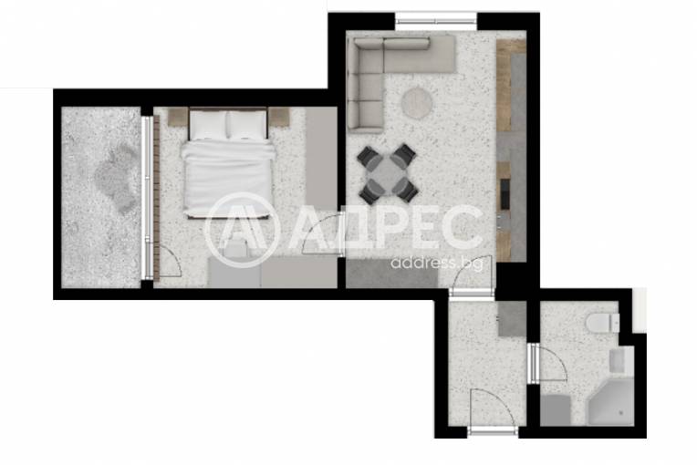 Двустаен апартамент, София, Дружба 2, 676907, Снимка 4