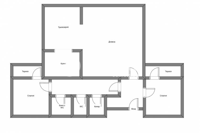 Тристаен апартамент, София, Изгрев, 701907, Снимка 2