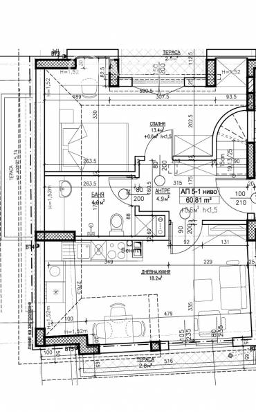 Тристаен апартамент, София, Банишора, 664908, Снимка 1