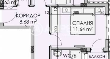 Тристаен апартамент, Бургас, Мадика, 680909, Снимка 3