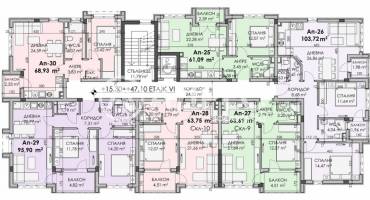 Тристаен апартамент, Бургас, Мадика, 680909, Снимка 4