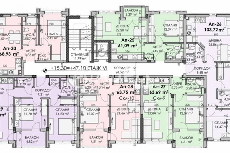 Тристаен апартамент, Бургас, Мадика, 680909, Снимка 4