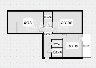 Двустаен апартамент, София, Гоце Делчев, 701909, Снимка 1