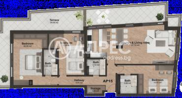 Многостаен апартамент, София, Кръстова вада, 656910, Снимка 4