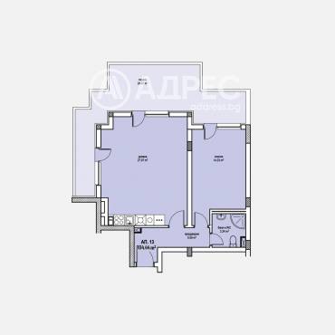 Двустаен апартамент, София, Център, 670913, Снимка 1