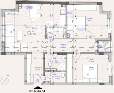 Тристаен апартамент, София, Лагера, 686914, Снимка 1