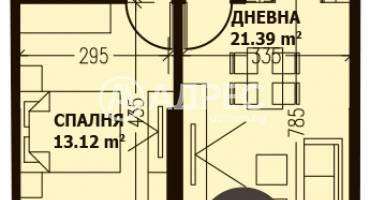 Двустаен апартамент, София, Витоша, 694915, Снимка 1