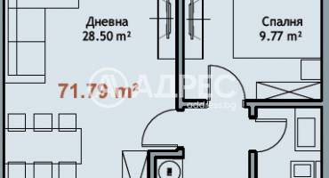 Двустаен апартамент, Варна, к.к. Чайка, 661919, Снимка 4
