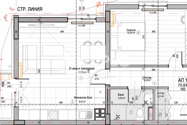 Двустаен апартамент, София, Слатина, 677919, Снимка 2
