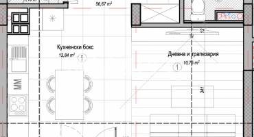 Тристаен апартамент, София, Слатина, 677921, Снимка 2