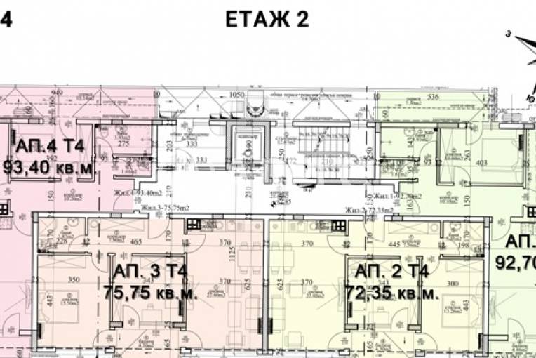 Тристаен апартамент, Варна, Център, 575922, Снимка 2