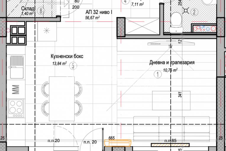 Тристаен апартамент, София, Слатина, 677922, Снимка 2
