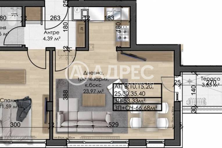 Двустаен апартамент, София, Овча купел, 684923, Снимка 1