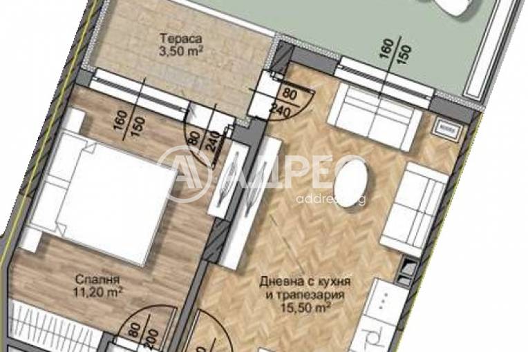Двустаен апартамент, София, Овча купел, 692923, Снимка 2