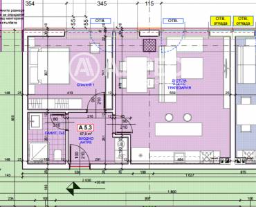 Двустаен апартамент, Русе, Здравец изток, 663926, Снимка 1