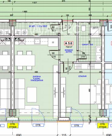 Двустаен апартамент, Русе, Здравец изток, 663929, Снимка 1
