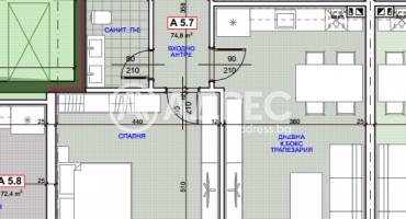 Двустаен апартамент, Русе, Здравец изток, 663929, Снимка 8