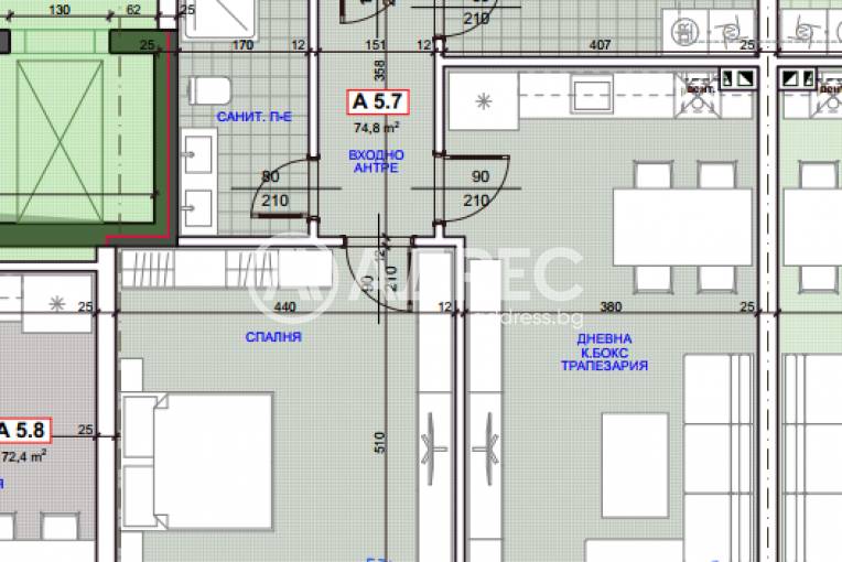 Двустаен апартамент, Русе, Здравец изток, 663929, Снимка 3
