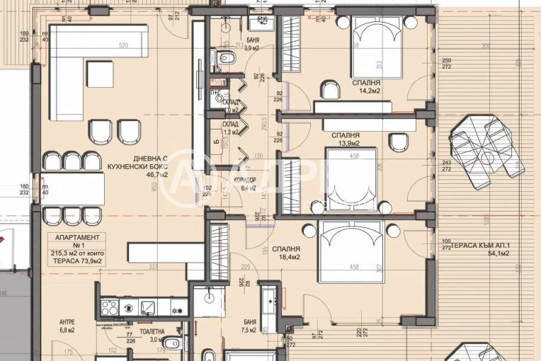 Многостаен апартамент, София, Драгалевци, 639932, Снимка 4