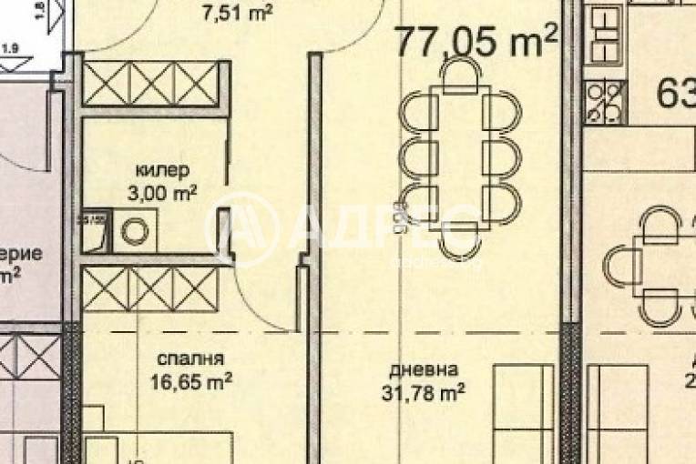 Двустаен апартамент, Варна, Владислав Варненчик, 681932, Снимка 2
