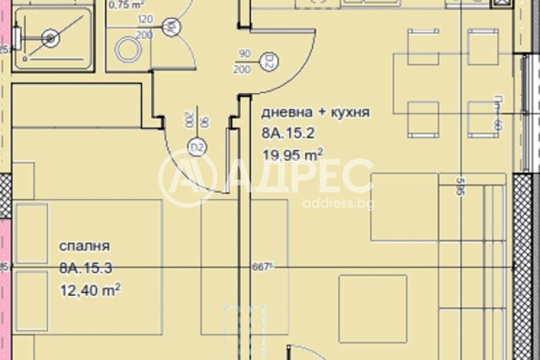 Тристаен апартамент, Варна, Кайсиева градина, 700933, Снимка 1