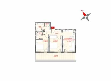 Тристаен апартамент, София, Манастирски ливади - изток, 627934, Снимка 1